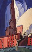 Oscar Bluemner Circles of Washington Square oil painting artist